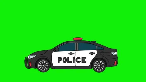 Police Car Side 4K Stock Footage 230973010