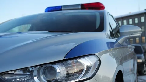 Police Car Traffic Control Stock Footage 299587657