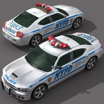 Police Car11 - NYPD Dodge 3D Model