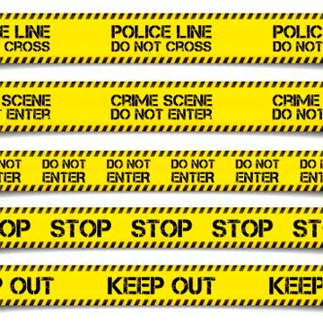 Police Caution Tapes Stock Illustration