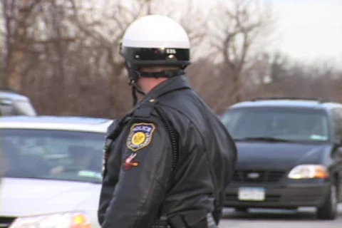 POLICE CHECK POINT Video stock 192040