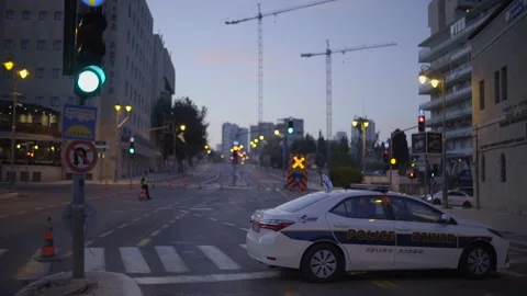 A police checkpoint in Jerusalem 2023 Video stock 231599488