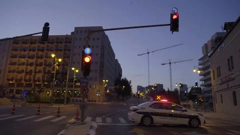 A police checkpoint in Jerusalem 2023 Stock Footage 231599498