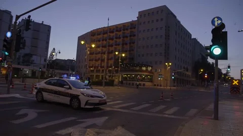 A police checkpoint in Jerusalem 2023 Stock Footage 231599574