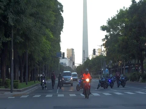 Police control 17- Buenos Aires 스톡 동영상 128015697