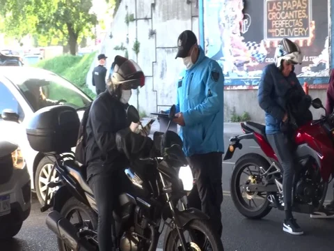 Police control 2- Buenos Aires 스톡 동영상 128013887