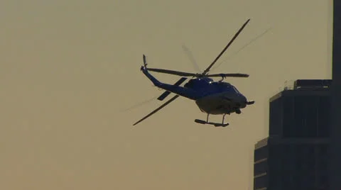 Police Copter Stock Footage 25911333