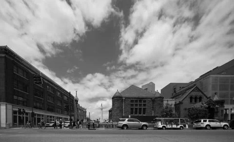 Police cordon around the Robert E Lee statue Stock Photos