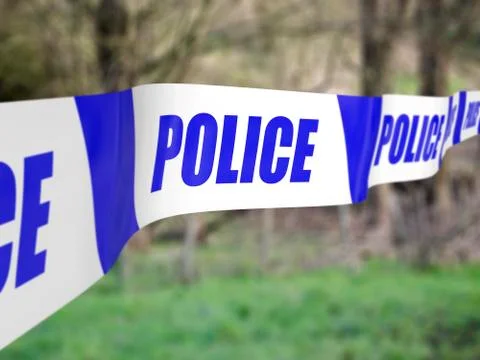 Police cordon Stock Illustration
