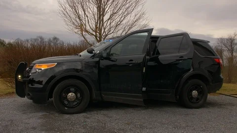 Police Cruiser Video stock 89177346