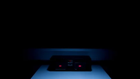 Police Custody Interrogation Interview Room - Slow Track Along Table Stock Footage 114797637