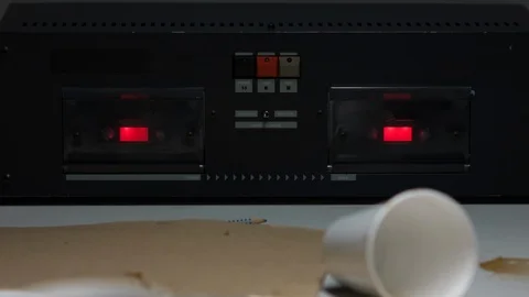 Police Custody Interrogation Interview Room - Detective Questioning a Suspect 스톡 동영상 124546486