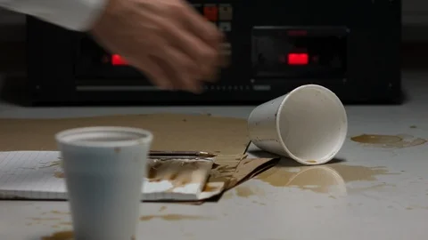 Police Custody Interrogation Interview Room - Detective Questioning a Suspect 스톡 동영상 124547337