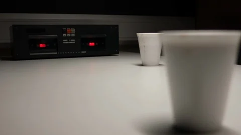 Police Custody Interrogation Interview Room - Detective Questioning a Suspect Stock Footage 124550437