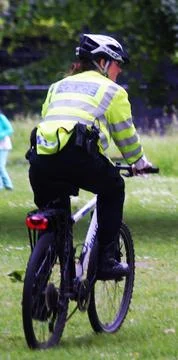 Police cyclist Stock Photos