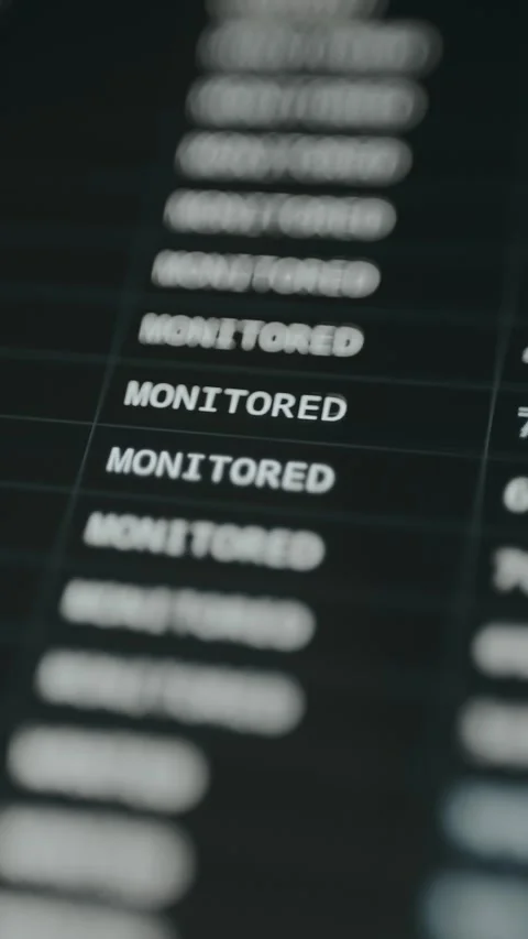 Police database displaying criminal status records Stock Footage 332465857