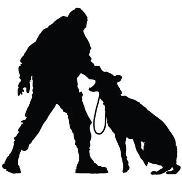 Police Dog  Stock Illustration