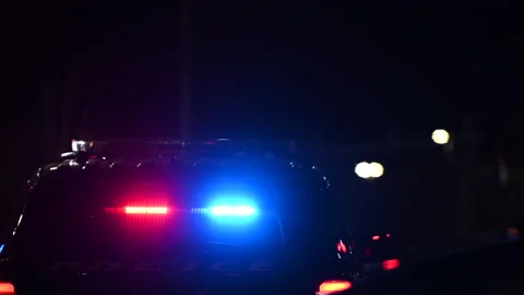 Police DUI Checkpoint Stock Footage 166659273
