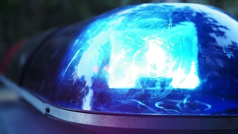Police emergency lights Stock Footage 82985671