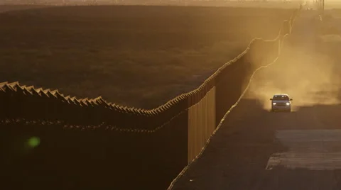 Police emergency at US border Stock-Footage 63442148