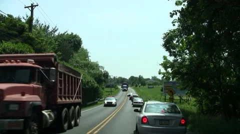 Police escort wide load Stock Footage 8559193