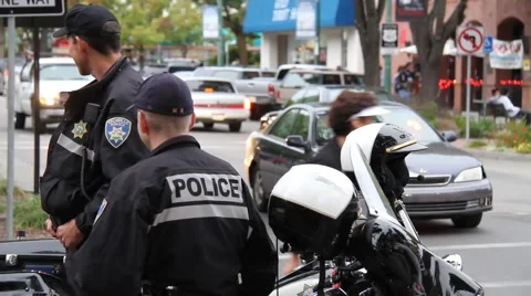 Police at Event Stock Footage 906367