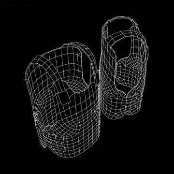 Police flak jacket or bulletproof vest Illustrazione stock