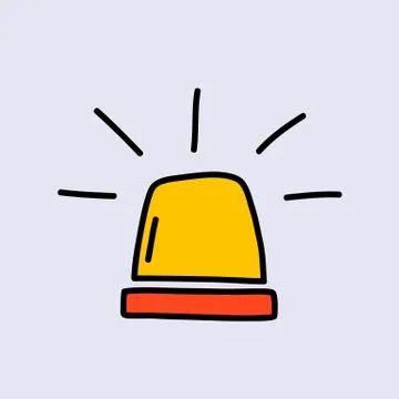 Police flasher. Illustrazione stock