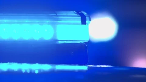 Police Flashing Lights Video stock 100657297