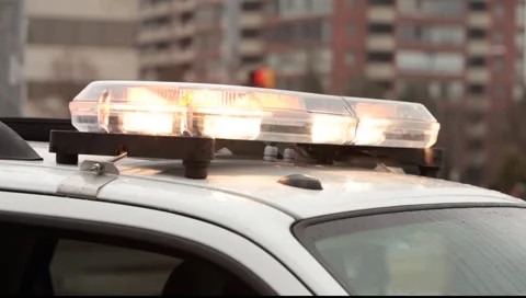  police flashlights Video stock 999966