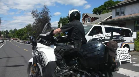 Police Force in Action Stock Footage 11140129