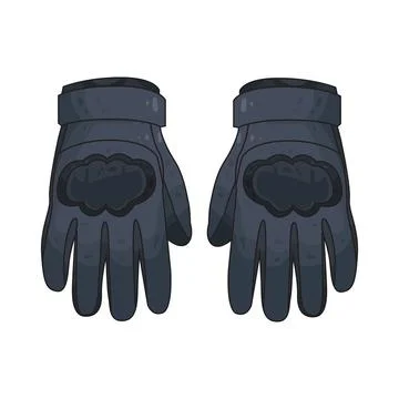 Police gloves illustration Illustration