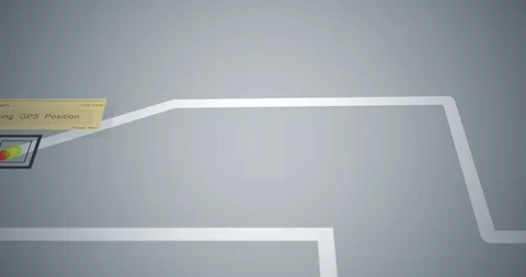 Police GPS tracker on a suspects car through back roads ALT Stock Footage 92285028