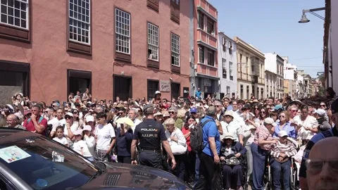 Police Guiding Man Away from Security Line Stock Footage 342606663