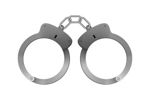 Police handcuffs. Stock Illustration