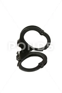 Police handcuffs Stock Photos