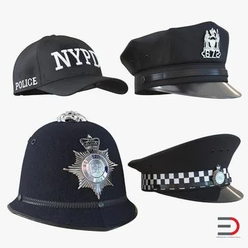 Police Hats Collection 2 #96420827 | Pond5
