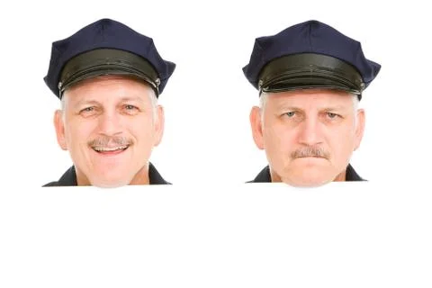 Police Head Design Elements Stock Photos