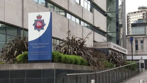 Police Headquarters Building Stock Footage 79651769