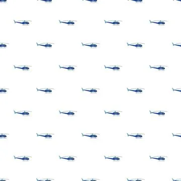 Police helicopter aircraft seamless pattern repeating background 스톡 일러스트