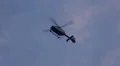 Police helicopter controlling at a maritime event HD Footage
