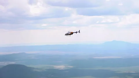 Police Helicopter Fly By Video stock 40212470