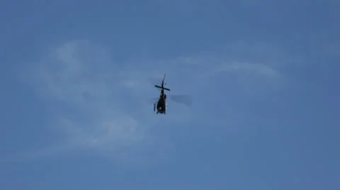 POLICE HELICOPTER Stock Footage 12448908