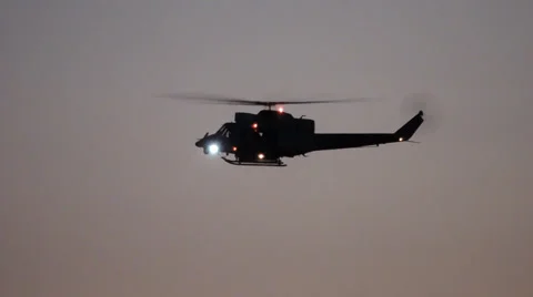 Police helicopter. Stock Footage 32906745
