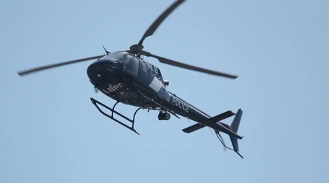 Police Helicopter Stock Footage 43679491