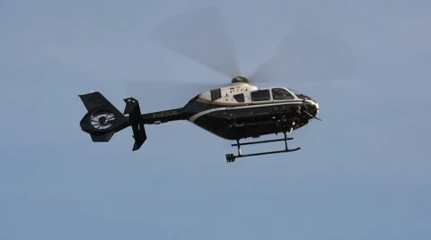 Police Helicopter Stock Footage 60633300