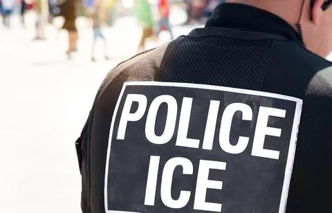 Police ice 스톡 사진