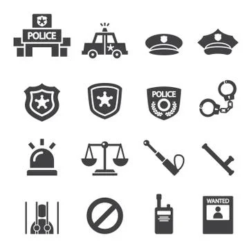 Police icon Stock Illustration