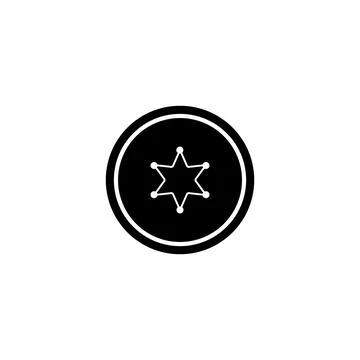 Police icon vector Stock Illustration