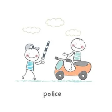 Police Stock Illustration